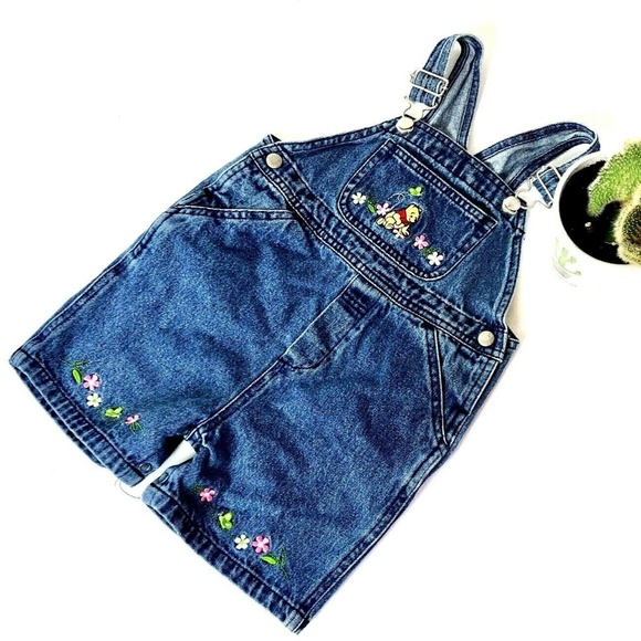 Disney Other - Disney Store Baby Girls size 24 Mos Jean Shortalls